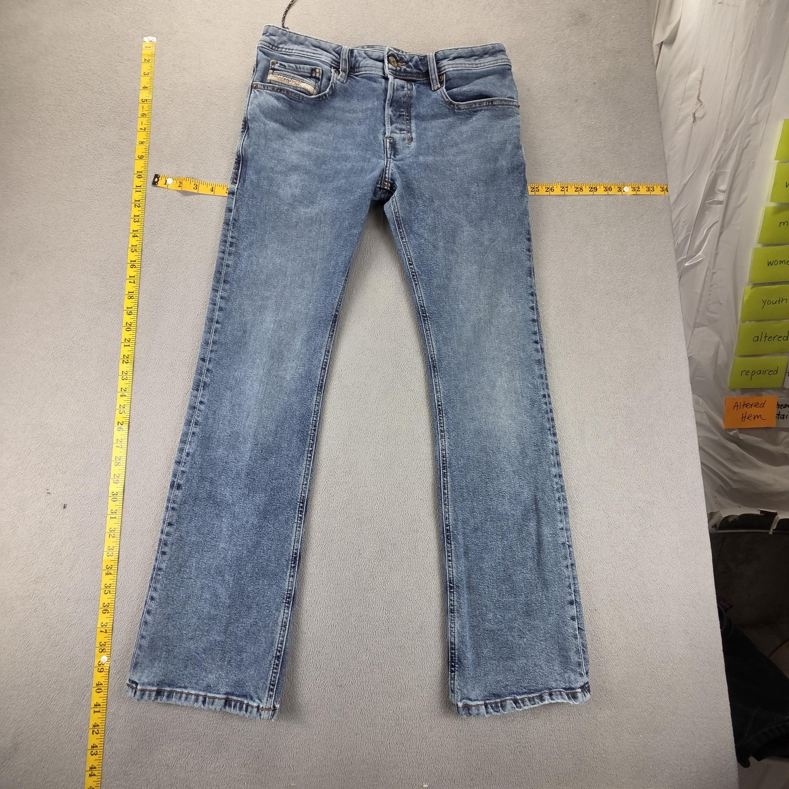 Diesel Men's Light Blue Bootcut Jeans